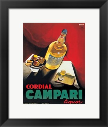 Framed Cordial Campari Print