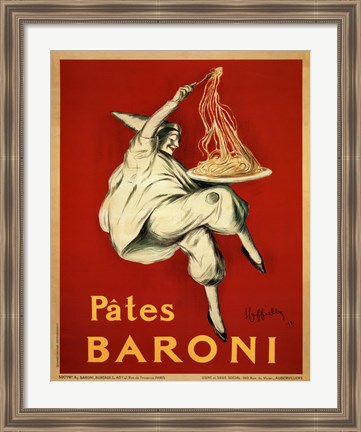 Framed Pates Baroni, 1921 Print