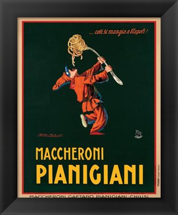 Framed Maccheroni Pianigiani, 1922 Print