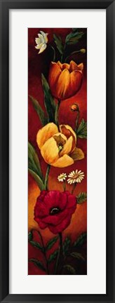 Framed Flower Garden II Print