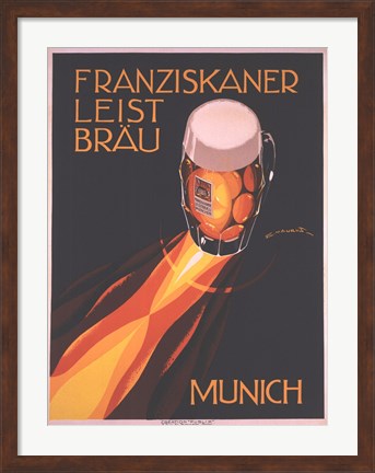 Framed Bierre Munich Print