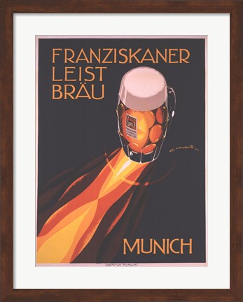 Framed Bierre Munich Print