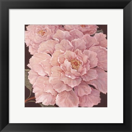 Framed Fuschia Peonies Print