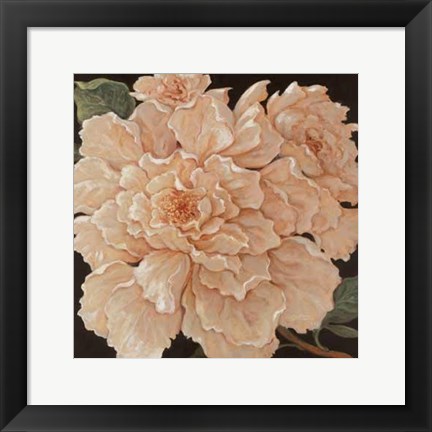 Framed Ivory Peonies Print