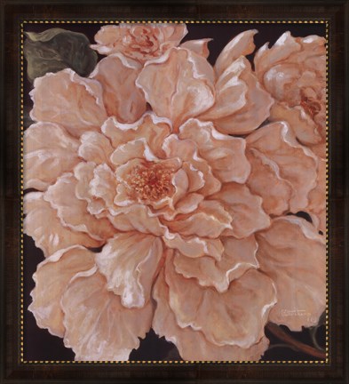 Framed Ivory Peonies Print