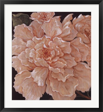 Framed Ivory Peonies Print