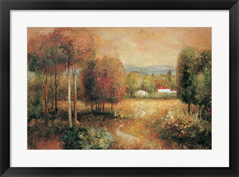 Framed Lazy Afternoon, Berkshires Print