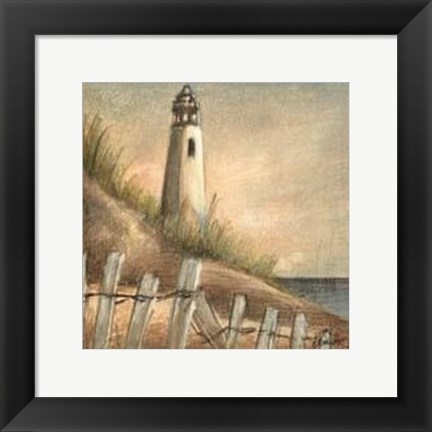 Framed Coastal View I Print