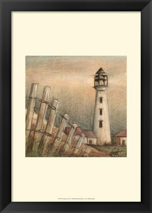 Framed Coastal View II Print