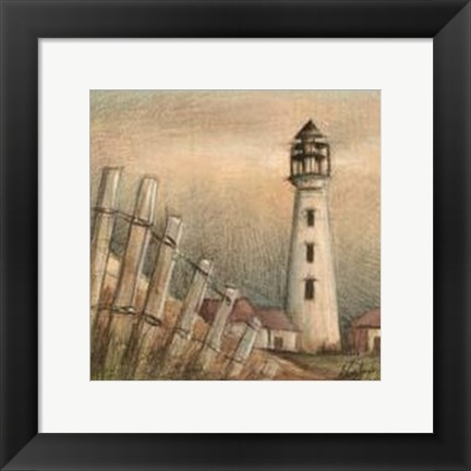 Framed Coastal View II Print