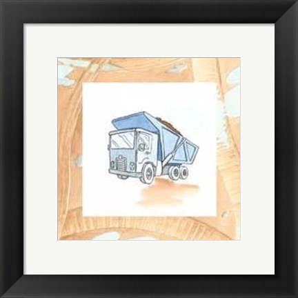 Framed Charlie&#39;s Dumptruck Print