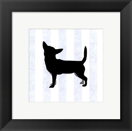 Framed Chihuahua In Neutral Print