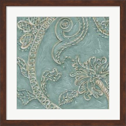 Framed Tiffany Lace I Print