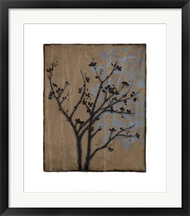 Framed Branch In Silhouette I Print