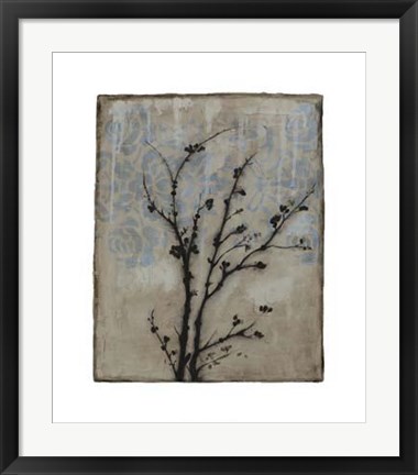 Framed Branch In Silhouette V Print