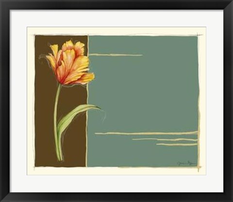 Framed Parrot Tulip No 1 Print