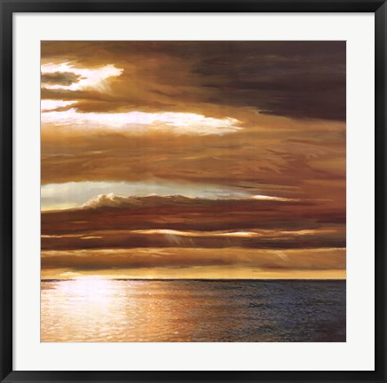 Framed Reflections on the Sea II Print