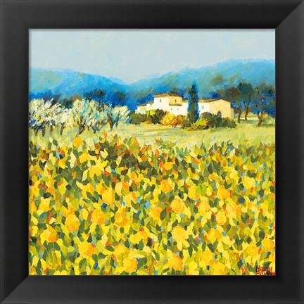 Framed Lemon Grove, Tuscany Print