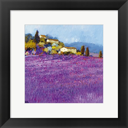 Framed Wild Lavender, Provence Print