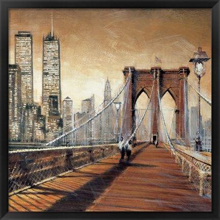 Framed Manhattan Sunset II Print