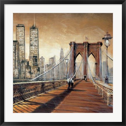 Framed Manhattan Sunset II Print