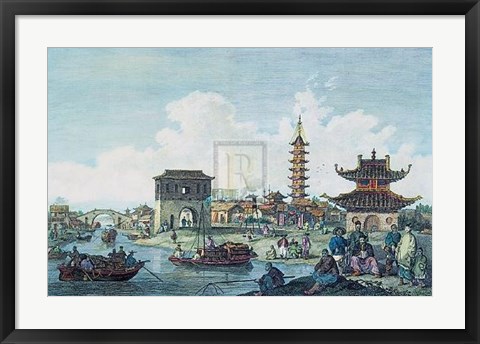 Framed Staunton&#39;s Embassy to China Print