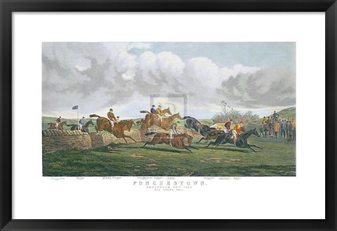 Framed Stone Wall, Punchestown Print