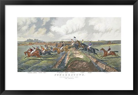 Framed Double, Punchestown Print