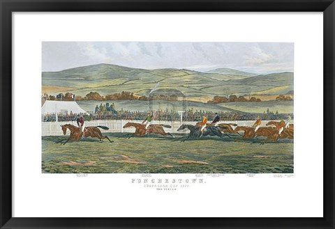 Framed Finish, Punchestown Print