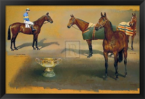 Framed Triple Winners of the Cheltenham Print