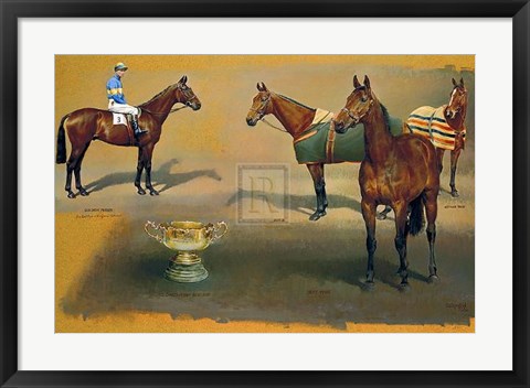 Framed Triple Winners of the Cheltenham Print