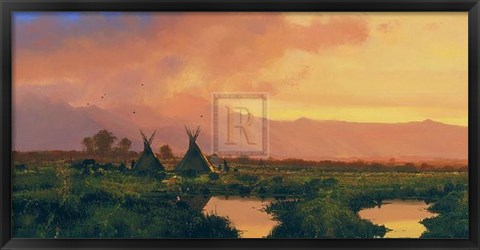 Framed Blackfeet - Sunset Print