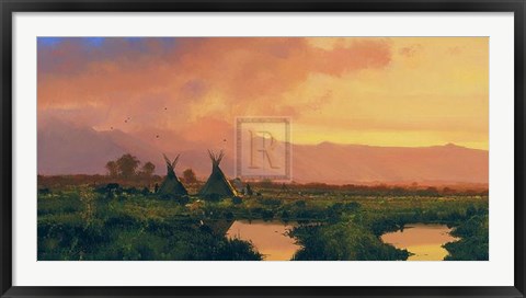 Framed Blackfeet - Sunset Print