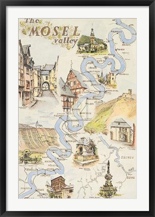 Framed Mosel Valley Print