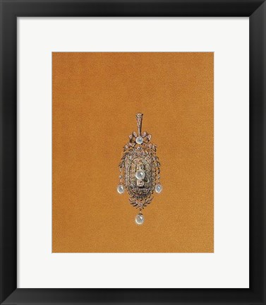 Framed Jewellery Designs VII Print