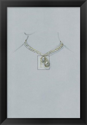 Framed Jewellery Designs XI Print