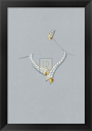 Framed Jewellery Designs XIII Print