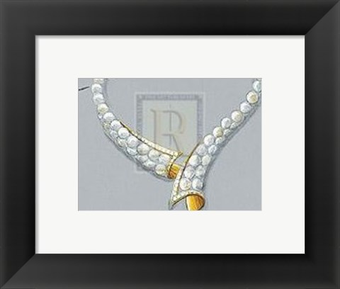 Framed Jewellery Designs XIII Print