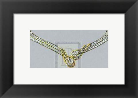 Framed Jewellery Designs XIV Print