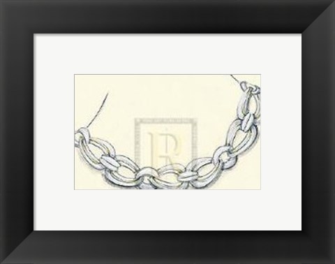 Framed Jewellery Designs XVI Print