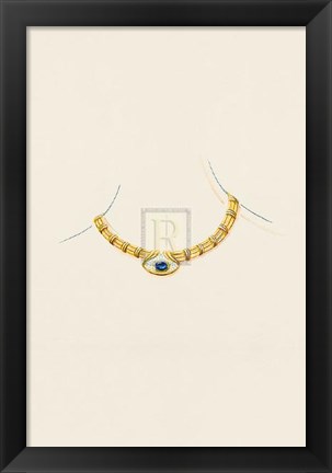 Framed Jewellery Designs XVIII Print