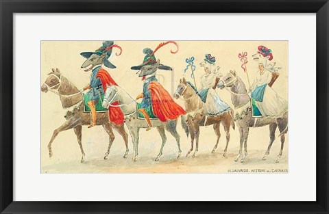 Framed Carnaval De Nice, 1951 Print