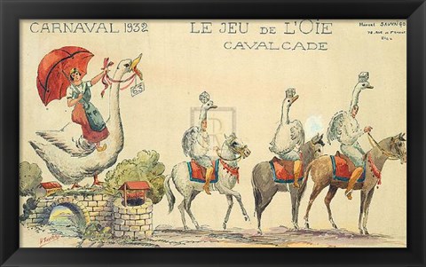 Framed Carnaval De Nice, 1932 Print