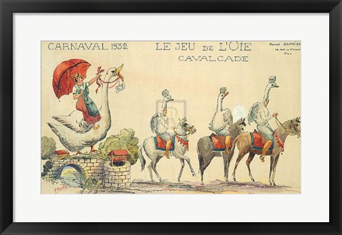 Framed Carnaval De Nice, 1932 Print