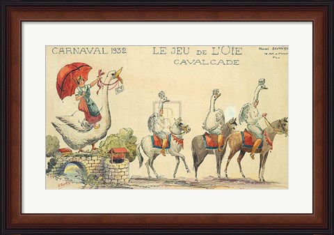 Framed Carnaval De Nice, 1932 Print