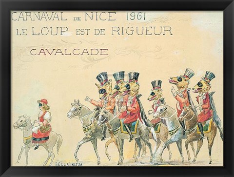 Framed Carnaval De Nice (Le Loup), 1961 Print