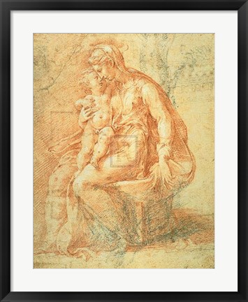 Framed Madonna and Child Print