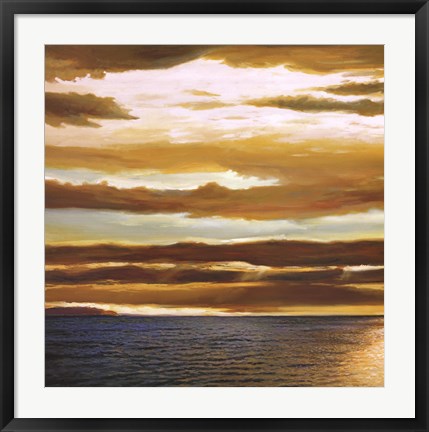 Framed Reflections on the Sea I Print