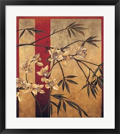 Framed Orchid Screen Print