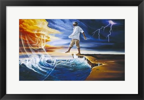 Framed Step Out On Faith (Male)(Medium) Print